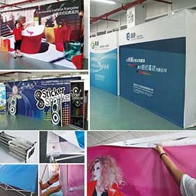 Velcro pop up display